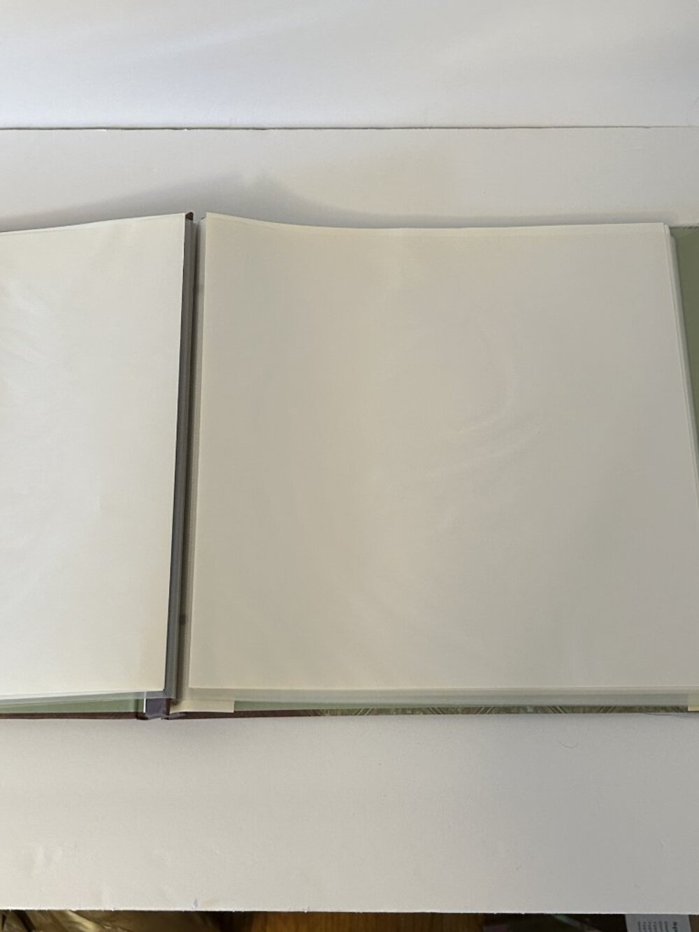 Recollections 12x12 Scrapbook Album Paris Eiffel Tower Green Brown Top Loading - Picture 13 of 15